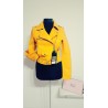 Geaca biker galben mustar Freja