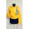 Geaca biker galben mustar Freja
