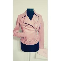 Geaca biker roz Pink One