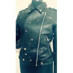 Geaca biker Shiny Stars