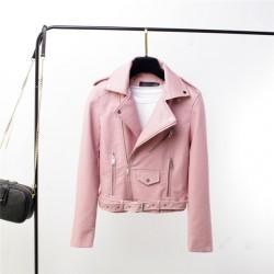 Geaca biker roz Pink One