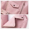 Geaca biker roz Pink One