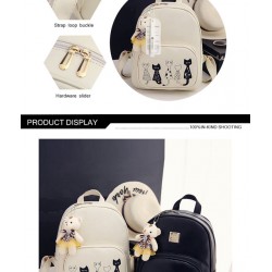 Set rucsac negru Multi Cats