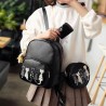 Set rucsac negru Multi Cats
