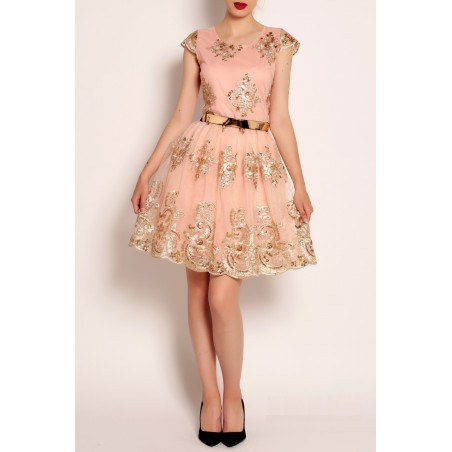 Rochie roz baby-doll
