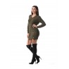 Rochie kaki tricotata Janice