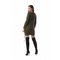 Rochie kaki tricotata Janice