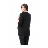 Sacou lung negru Bossy Girl