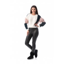 Pulover tricotat Clara White