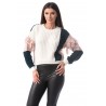 Pulover tricotat Clara White