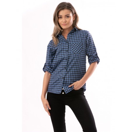 Camasa Blue Square