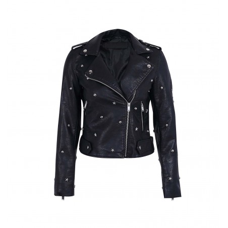 Geaca biker Shiny Stars