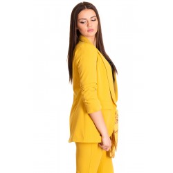 Sacou blazer, galben mustar