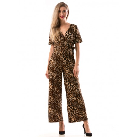 Salopeta lunga cu animal print (leopard)