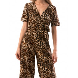 Salopeta lunga cu animal print (leopard)