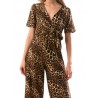 Salopeta lunga cu animal print (leopard)