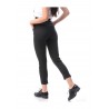 Pantaloni negri office-casual,curea inclusa
