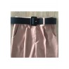 Pantaloni negri office-casual,curea inclusa