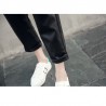 Pantaloni piele ecologica Relax & Fit, model boyfrend