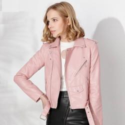 Geaca biker Pink One