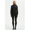 Geaca biker neagra Black Piece