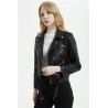Geaca biker neagra Black Piece