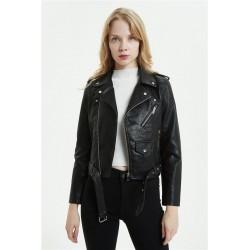 Geaca biker neagra Black Piece