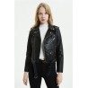 Geaca biker neagra Black Piece