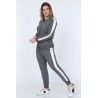 Trening plus size gri Terry Chris
