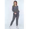 Trening plus size gri melange Terry Chris