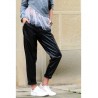 Pantaloni piele ecologica Relax & Fit, model boyfrend