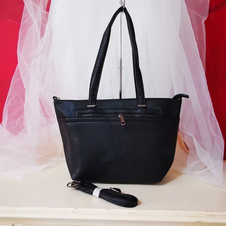 Geanta shopper Hart Brake,neagra, casual office, piele ecologica