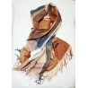Sal casmir multicolor, fular lung cu franjuri