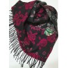 Sal casmir,fular lung,Roses,fucsia