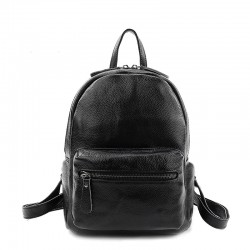Rucsac Job & Study,negru, piele ecologica