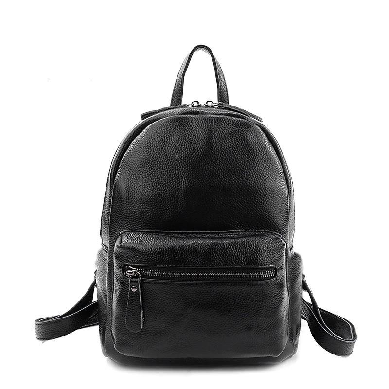Rucsac Job & Study,negru, piele ecologica
