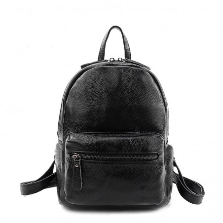 Rucsac Job & Study,negru, piele ecologica