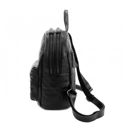 Rucsac Job & Study,negru, piele ecologica