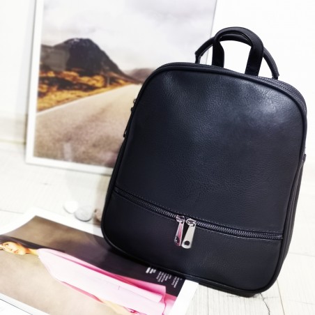 Rucsac convertibil Next Travel,negru, piele ecologica