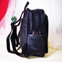 Rucsac negru Louis piele ecologica