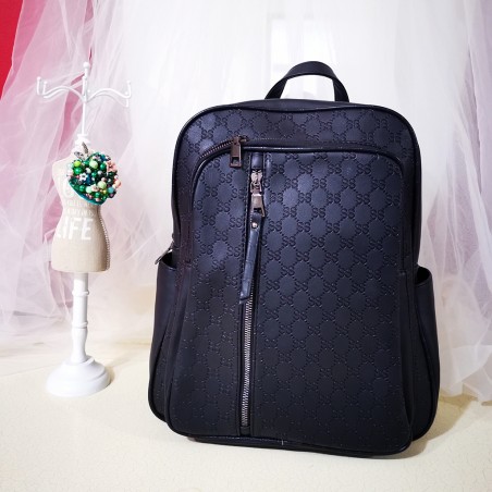 Rucsac negru Louis piele ecologica