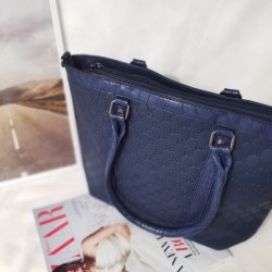 Geanta 3D Design,bleumarin,piele ecologica, shopper