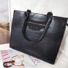 Geanta Work & Shop,neagra, piele ecologica