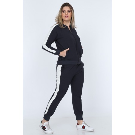 Trening negru Plus Size -Terry Chris