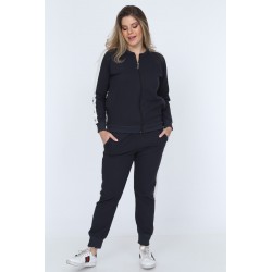 Trening negru Plus Size -Terry Chris