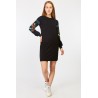 Rochie casual cu maneci lungi si imprimeu floral Georgia