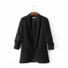 Sacou lung negru Bossy Girl