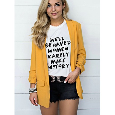 Sacou blazer, galben mustar