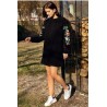 Rochie casual cu maneci lungi si imprimeu floral Georgia