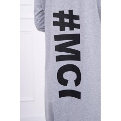 Cardigan lung gri MCI din bumbac